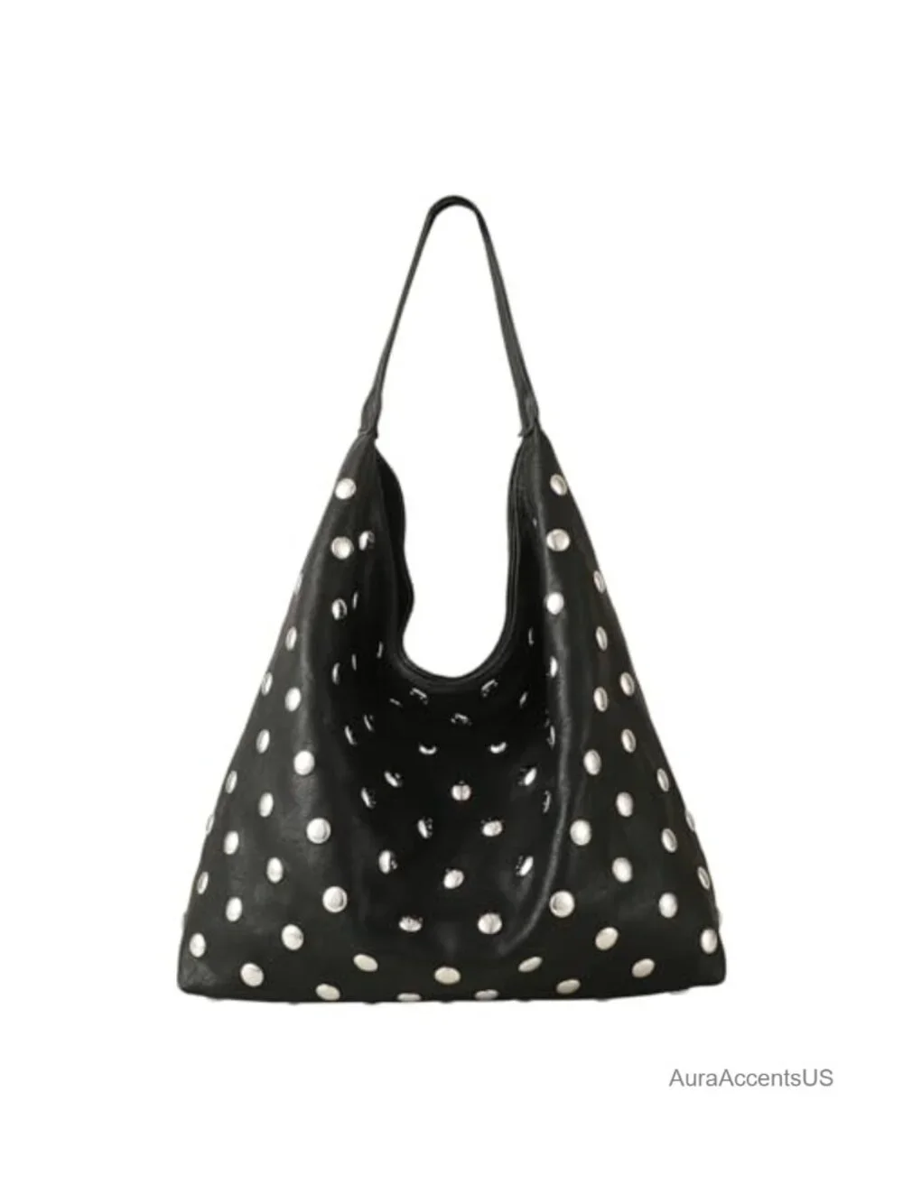 N/A studded hobo